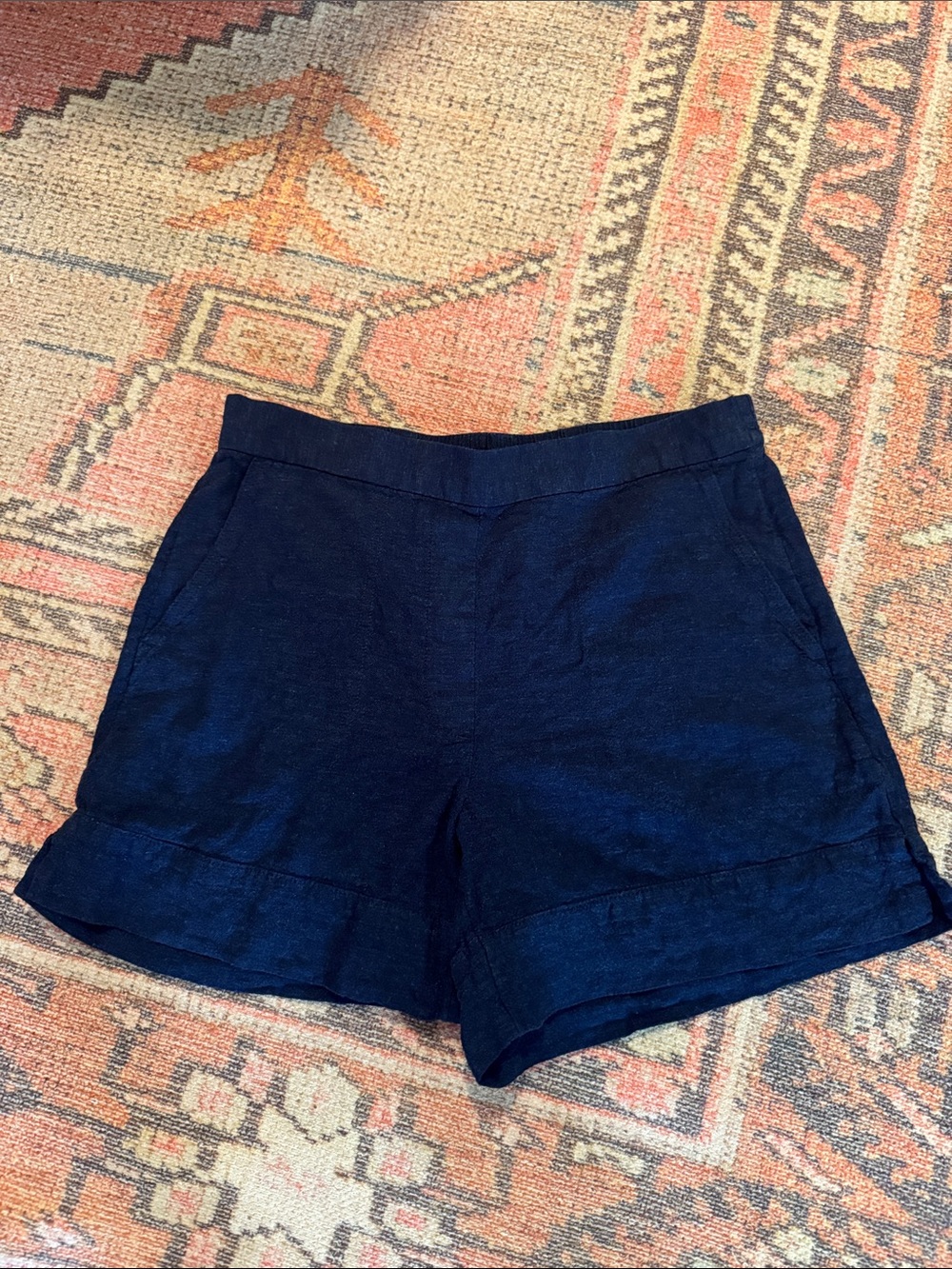 Women's banana republic Navy Linen Blend Shorts